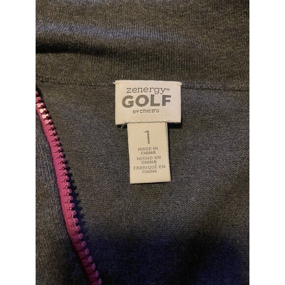 Chico’s Zenergy Golf Jacket Women's Sz 1 US Size Small (8) Full Zip Top - Picture 4 of 8